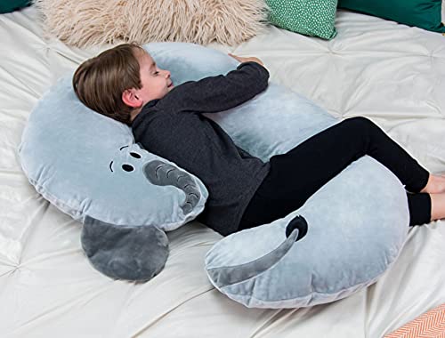 Snoogle Jr. Polyester Pillow for Kids, Elephant