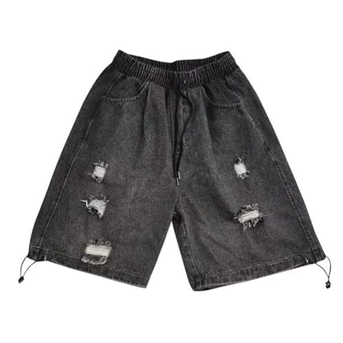 Shorts Vaqueros Vintage Rasgados para Hombre miniatura 4