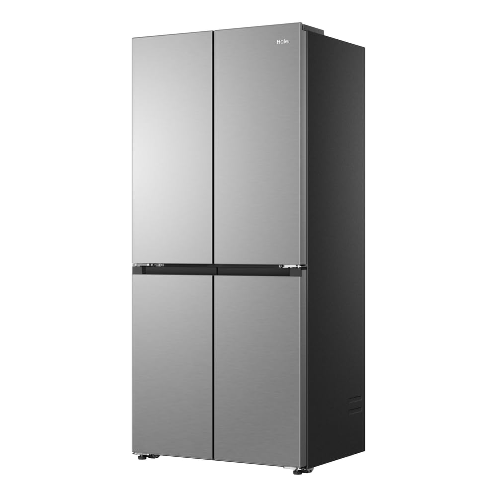 Haier Frigorífico Americano 523 L Inox, Rise [HCR58S18DNMM] | 4 Puertas, 83 An. x 185 Al. cm, Total No Frost, Motor Inverter, Magic Zone, Active Fresh Zone, Filtro Aire, Columna de Metal