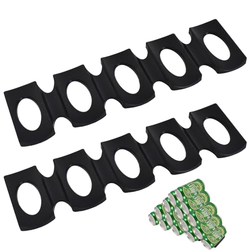 2 Piezas Silicona Apilables para Botellas, Apilable Soporte Apilable para Cerveza, Universal Portabotellas de Nevera Cervez, Estante para Botellas Silicona Tiene Capacidad para 15 Botellas (Negro)