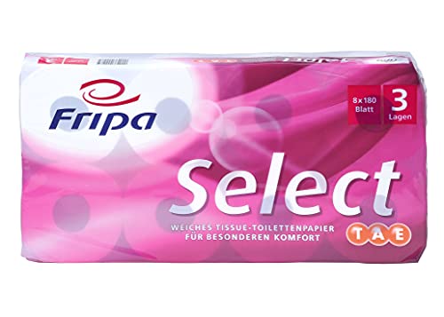 Papier toilette triple épaisseur certifié PEFC Fripa Select blanc premium