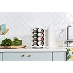 Orii Spice Rack 16 Jar Set White Filled with Spices - Rotating Standing Rack Shelf Holder & Countertop Spice Rack Tower Organizer for Kitchen Spices - Image 5