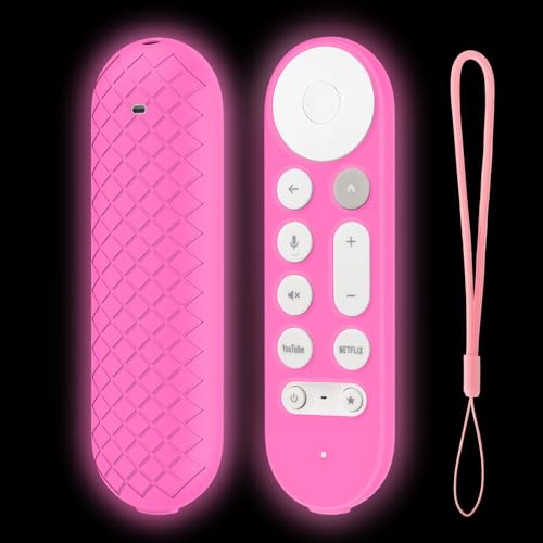 Coque Google TV Streamer 4K rose anti-perte pour résoudre le problème des télécommandes égarées
