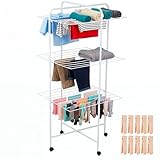 HERSIG - Tendedero Vertical - Tendedero Vertical Plegable - Tendedero de 3...