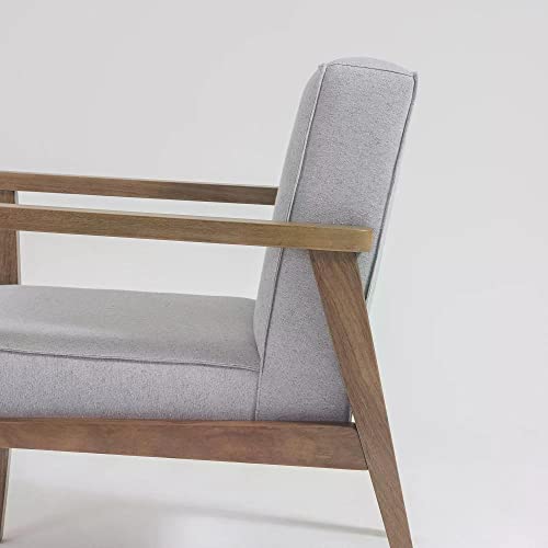 Poltrona Madeira Maciça Julia Volttoni Nogueira Tec Lona 291 G2