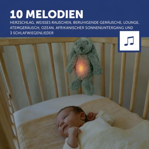 ZAZU - Ro der Hase Baby Schlafhilfe mit wiederaufladbarem Akku – Nachtlicht in mehreren Farben & beruhigende Geräusche, Weinsensor… – Ansicht 4