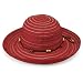 Wallaroo Hat Company Women's Breton Sun Hat - UPF 50+ - Packable, Red
