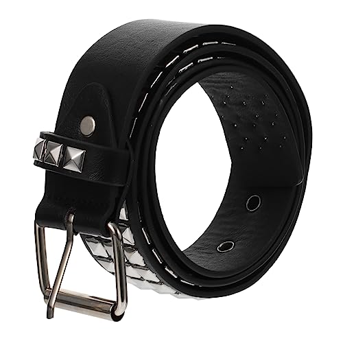 Punk Metal Rivet Waist Chain Belt for Women Shining Waistband Fashion Accessory Stylish Clothing Decor