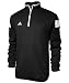 adidas climalite Shockwave 1/4 Zip Long sleeve, black/White, X-Large