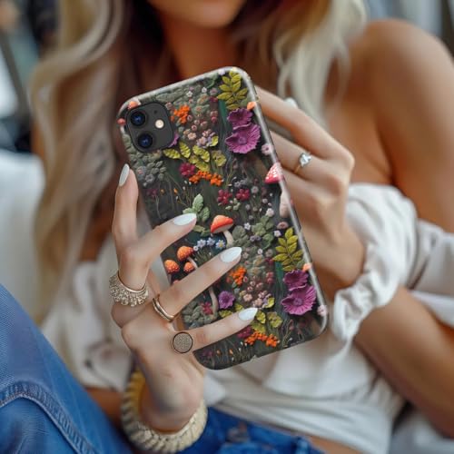 Coque iPhone 12 Mini rigide double couche silicone compatible recharge induction forêt - 6