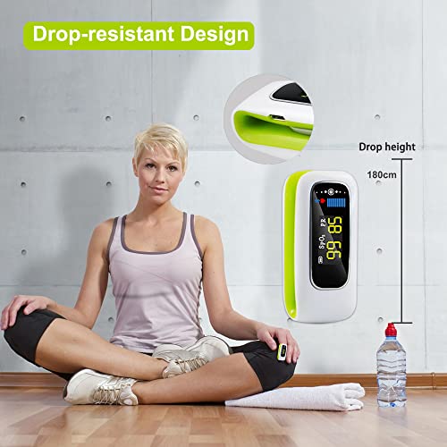 Rechargeable Oxygen Meter Finger Pulse Oximeter, Smilecare Bluetooth Pulse Oximeter Fingertip Blood Oxygen Saturation Monitor With Heart Rate And Perfusion Index With Free App Ios & Android For Adult #TOP4