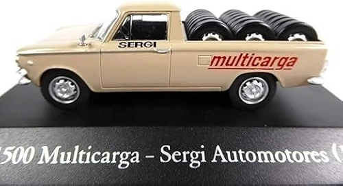 OPO 10 Model car 1/43 Compatible with Fiat 1500 Multicarga Sergi Automotores 1965 Collection Wagons from Argentina 1/43 (SA23)