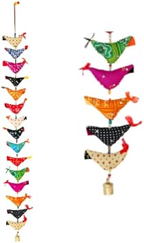 Door Hanging 15 Birds String Wall Metal Bell Hangings for Home Decor46"