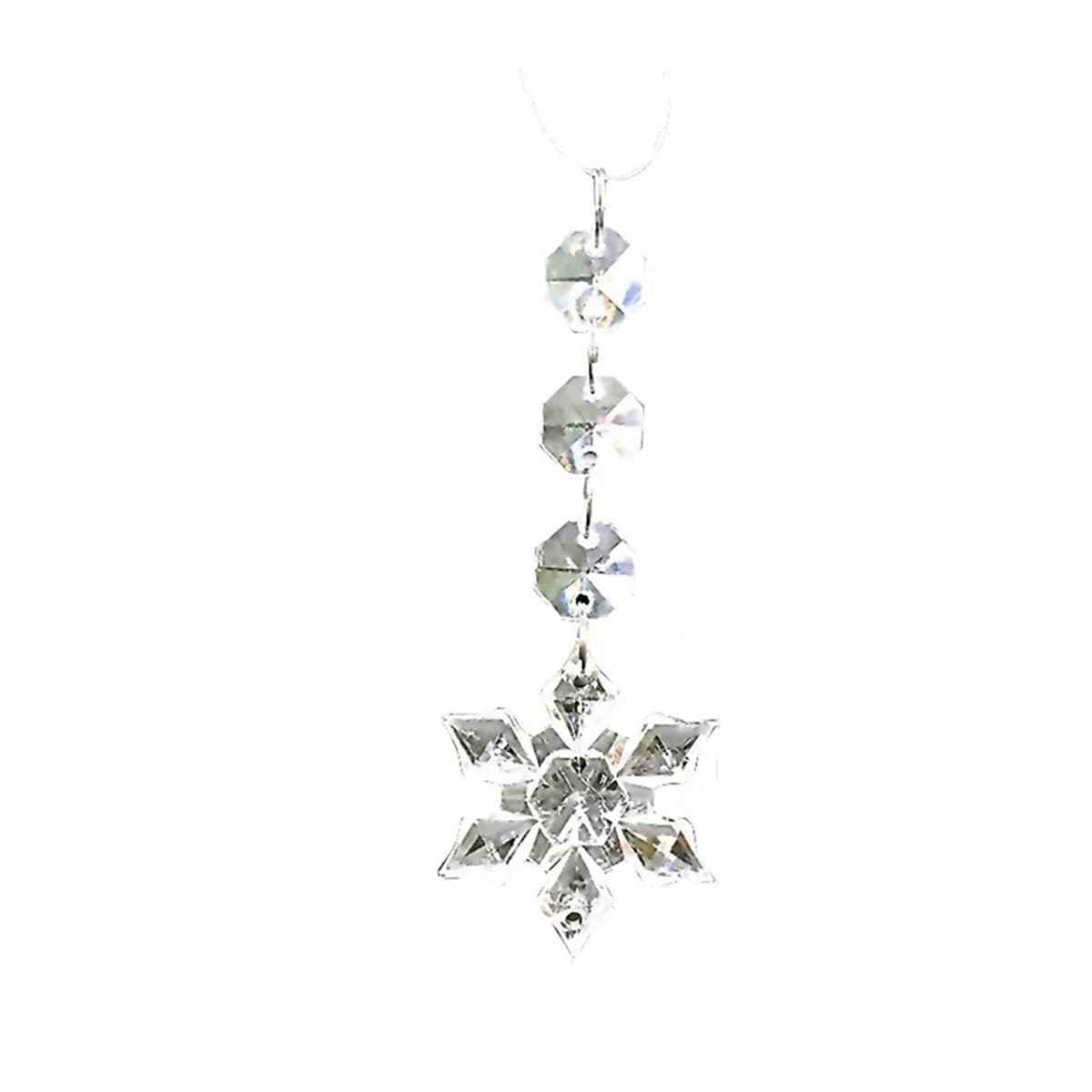 Crystal Chandelier Prism, Sun Catcher, 20pcs Acrylic Crystal Garland 45mm Octagonal Bead String Chain For Chandelier Home Decor Curtain(TypeA)