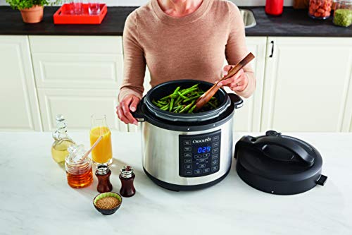 Crock-Pot Express Pressure Cooker CSC051, 12-in-1 Programmable Multi-Cooker, Slow Cooker, Steamer and Saute, 5.6 Litre, Stainless Steel 8 Gallery Image