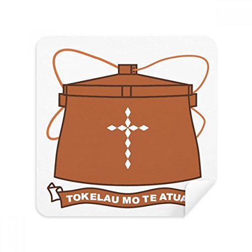 Lunettes Téléphone Screen Cleaner Tokelau Océanie élimine les traces de doigts gras 2Pcs