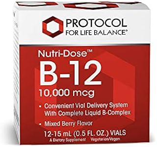 Protocol For Life Balance - Nutri-Dose B-12 10,000 mcg - Convenient Vial Delivery