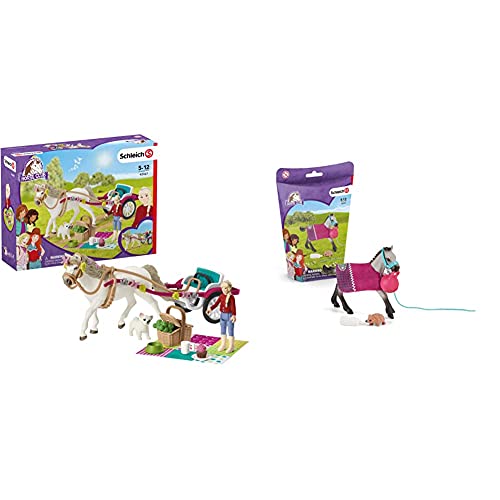 SCHLEICH 42467 Horse Club Spielset - Kutsche für Pferdeshow, Spielzeug ab 5 Jahren & 42534 Horse Club, Mehrfarbig