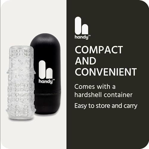 the handy truegrip gen 2 penis sleeve - realistic close-ended masturbation sleeves stroker easy to clean male masturbator adult sex toy for men