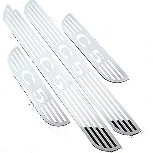 4 portes Plinthes en Acier Inoxydable pour Citroen C5 2010-2019, Barres Seuil Porte de Voiture, Garde-Plaque de Seuil ExtéRieur, Anti-Rayures Protection Accessoires DéCoratifs Cover