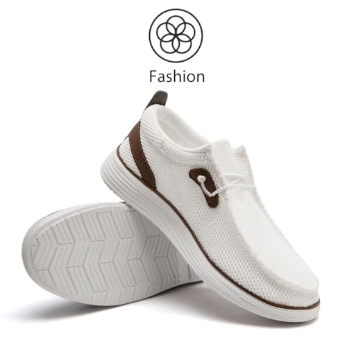 Image of Mens Loafers Walking Slip on Boat Shoes Running Tennis Athletic Sneakers Workout Sports Gym Fashion Classcial Non Slip Sneakers Casual Comfortable Shoes Leisure Vintage Flat