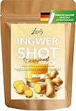 LESSIG | Ingwer-Kurkuma Shot Pulver 100g – Reicht für ca. 75 Shots – Hochdosiert & Naturscharf – zum Anmischen – Ohne künstliche Zusätze