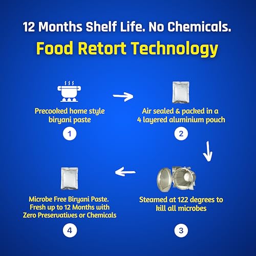 CurryChief Ambur Biryani Kit, Includes Biryani Paste + Seeraga Samba Rice, Just add Protein & Water to cook, Biryani Masala, 100% Natural, 100% Home Ingredients, No Preservatives, No Added Flavors, Makes 1 KG, Serves 2