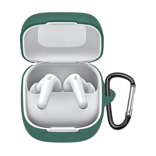 For Anker Soundcore P31i �P�[�X �V���R���� �S�ʕی� �����h�~ �L�Y�h�~ �ϏՌ� �����[�d�\ �y�ʏ��^ �J���r�i�t��(�O���[��)