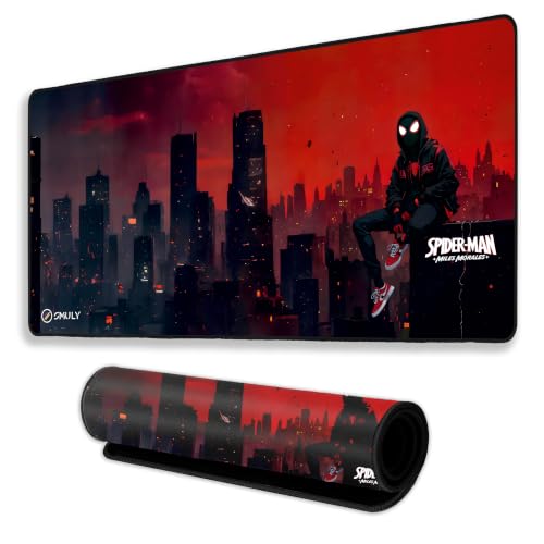 Image of Animated Hero Inspired Mouse Pad 18x36 Inch 3mm Extended Gaming Desk Mat with Anti-Slip Rubber Base Mousepad for Smooth Surface Desk pad for PC & Laptop Use Waterproof & Stiched (Multicolour)