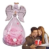 ❤️Verschönern Sie Ihren Raum: Verwandeln Sie jeden Raum mit einem Hauch von Eleganz und Romantik mit diesem exquisiten Glasengel. Es ist eine vielseitige Dekoration für Wohnzimmer, Schlafzimmer, Büros und Cafés und verleiht Abendessen bei Kerzenschein, Hochzeiten und Partys einzigartigen Charme und Segen.