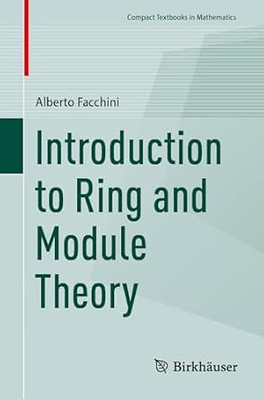 Introduction to Ring and Module Theory book cover