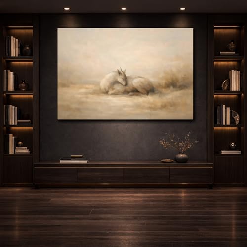 Impression faon sur toile canvas haut de gamme 90x60 cm châssis de 3 cm