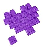PLCPDM Slip Textured Heart Keycaps 21-teiliges Set PC OEM Standardhöhe Gaming Zubehör