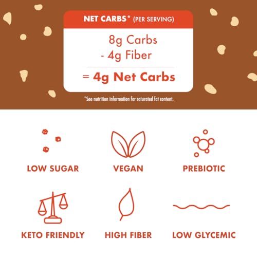 Chocolate Hazelnut Wafer Cookies - Keto Snacks - Non-GMO Snack - Healthy Snacks - Low Carb & Low Sugar (2g) - Low Calorie Snack - Vegan - 16 Count