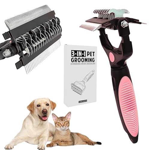 FurCare 3-in-1 Deshedding, Dematting & Detangling Pet Tool, Cat B...