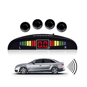 Dunlop Parkeersensoren – 12 Volt – 78dB – met Obstakel-Indicator en 4 Sensoren