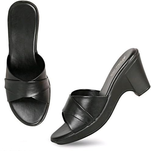 HM9 YS6 Sandal For Casual Wear, Outdoor & Indoor Casual and Heel Fashion Heel Sandals Light Weight Comfortable & Trendy Block Heels for Girls & Womens_(SANDAL-147BK-5) (B0CXQBR18K) Amazon Price History, Amazon Price Tracker
