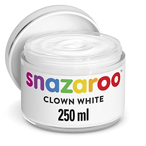 Snazaroo 1198210 Kinderschminke, hautfreundliche hypoallergene Gesichtschminke auf Wasserbasis, Weiß, 250 ml Snazaroo 1198210 Kinderschminke, hautfreundliche hypoallergene Gesichtschminke auf Wasserbasis, Weiß, 250 ml