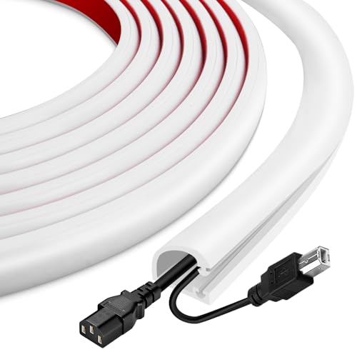 EYAYEN Silicone Cord Covers for Wires on Wall Cord Hider Self-Adhesive