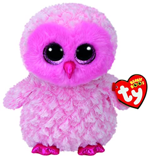 TY - Twiggy: Búho, 15 cm, Color Rosa (United Labels Ibérica 37158TY)