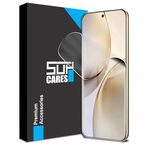 Image of SupCares TPU Anti Glare Matte Unbreakable Membrane Screen Protector for Realme 14 Pro Plus (6.83 Inch) With Easy Self Installation Kit | Fingerprint Working | Edge to Edge Coverage