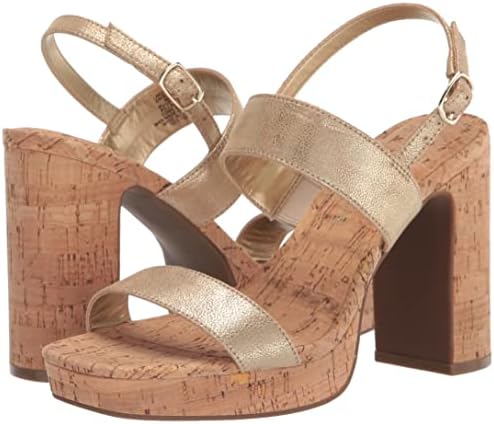 Anne Klein Women's Zaya Heeled Sandal, Platinum, 9 | Image 6