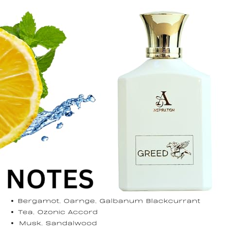 Greed Silver Water Perfume for Men | 100ML Parfum Men with Bergamot, Blackcurrant, Galbanum & Orange Notes | Mens Eau de Parfum | Long Lasting Mens Perfume | Elegant Men Perfume | Gifts for Men - Image 2