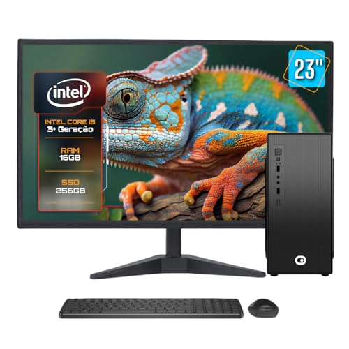 Computador Completo 2Eletro Speed Intel Core i5, 16GB RAM, SSD 256GB, Bivolt, Monitor 23
