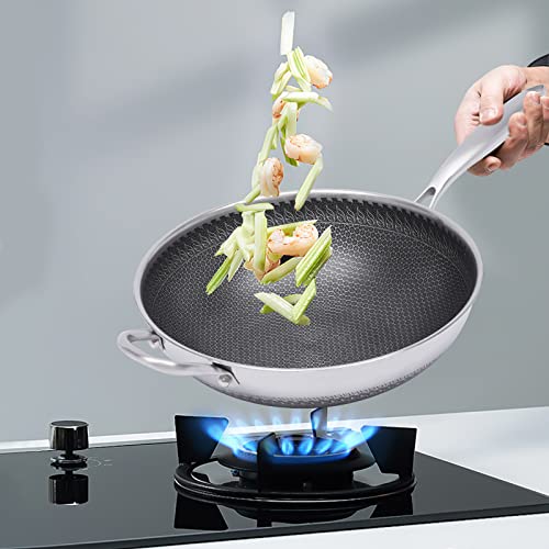 Wok de Acero Inoxidable con Tapa 12 Pulgadas miniatura 6