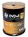 HP DVD+R 4.7GB 16X White Inkjet Printable 100 Pack in Spindle