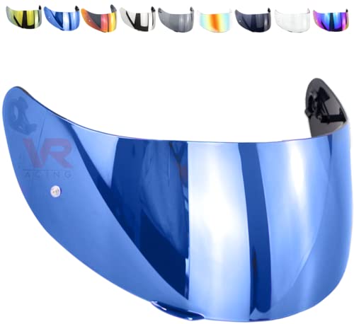 Visiere Agv K1 K5s k3 SV Horizon Stealth-Sv Skyline S4-Sv Strada Numo Bleu Or Trasparent Clair Iridium Miroir Pas D'origine Aftermarket (Iridium Bleu)