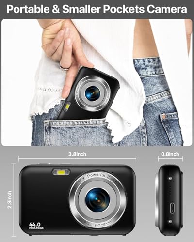 Cámara Compacta 44 MP 1080P con Tarjeta de 32 GB - Fernando Cortés