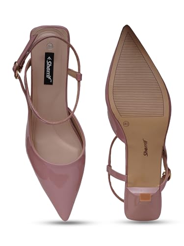 Image of SHERRIF Women Polyurethane (PU) Pointed Toe Fashion Sandalwith Stiletto Heel