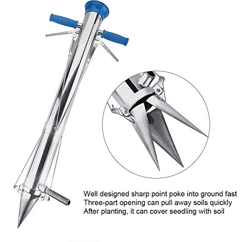 Viagasafamido Long Handled Bulb Planter Tools And Vegetable Seedling Transplanter, Seed Bulb Planter Machine With Sponge Handles,Double-Handle Seedling Planter(Double-Handle) #TOP4